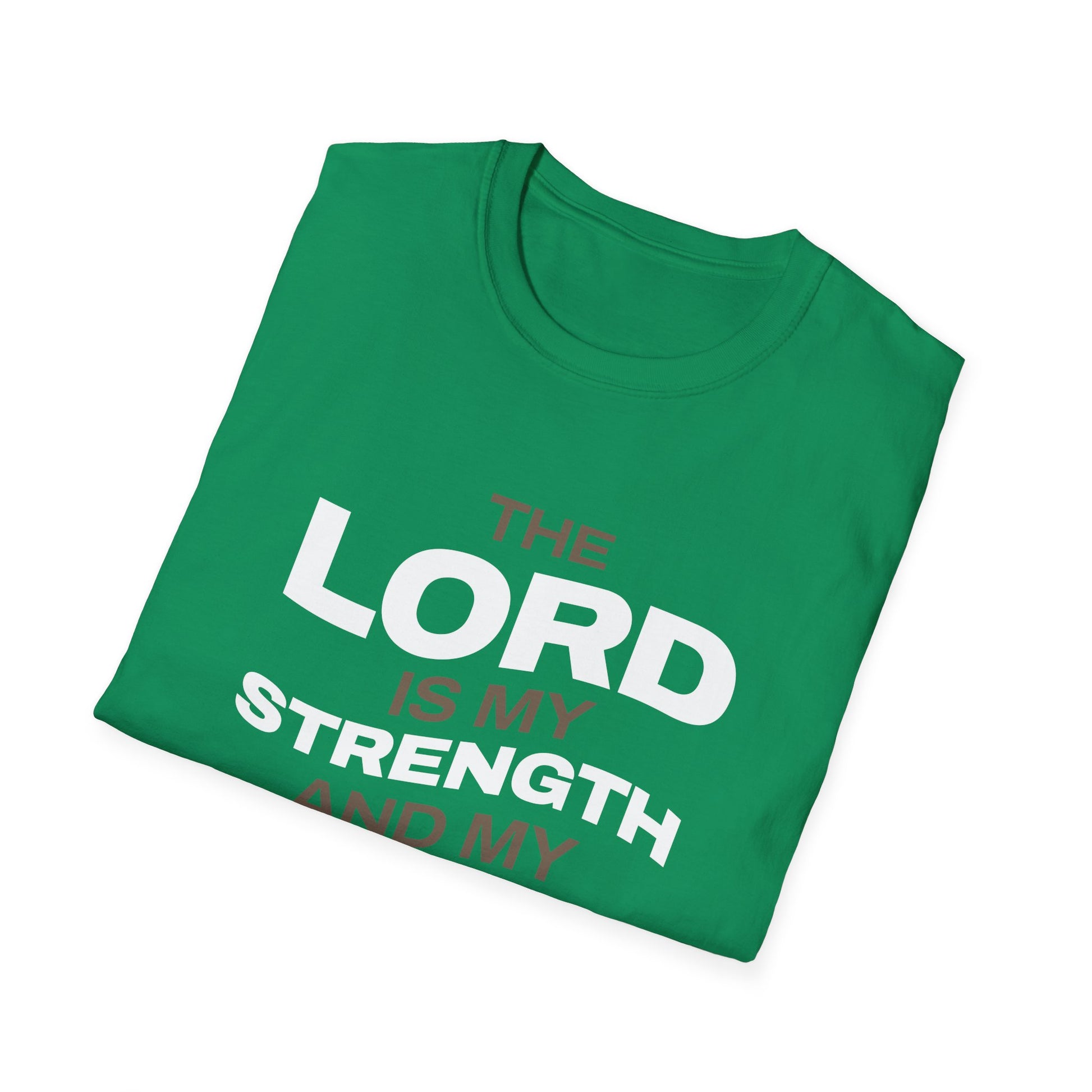 "The Lord Is My Strength and My Shield Psalm 28:7" Unisex Softstyle T-Shirt - The Shield of Light