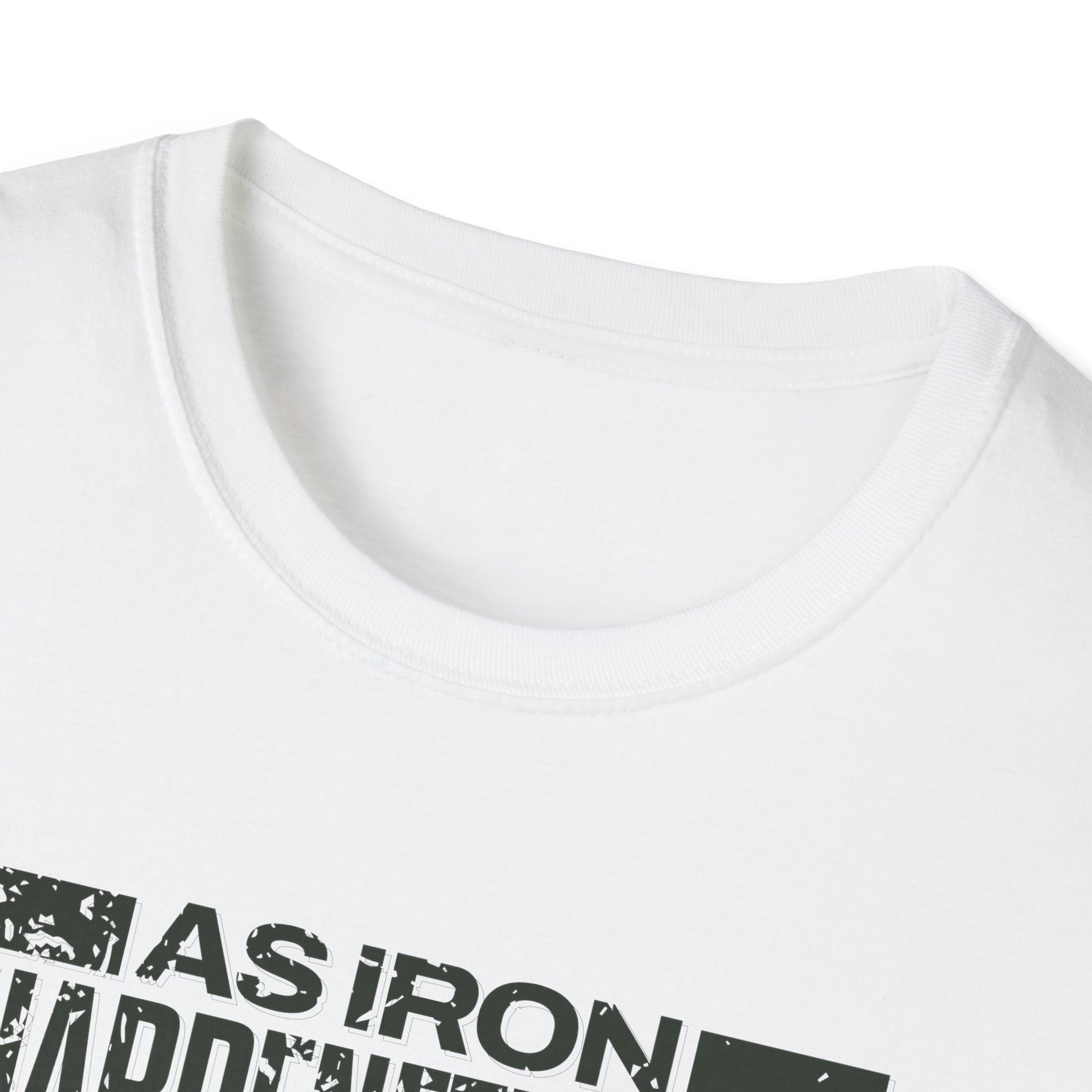 "As Iron Sharpeneth Iron So One Person Sharpens Another" Unisex Softstyle T-Shirt - The Shield of Light