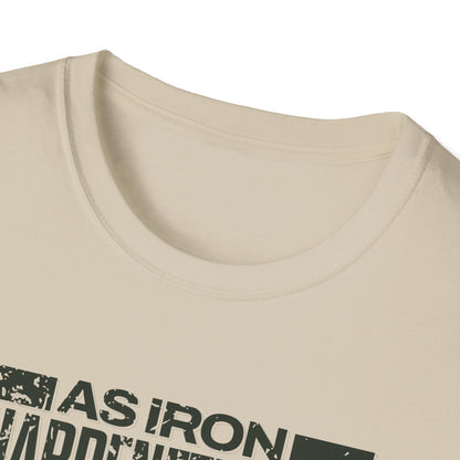 "As Iron Sharpeneth Iron So One Person Sharpens Another" Unisex Softstyle T-Shirt - The Shield of Light