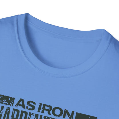 "As Iron Sharpeneth Iron So One Person Sharpens Another" Unisex Softstyle T-Shirt - The Shield of Light