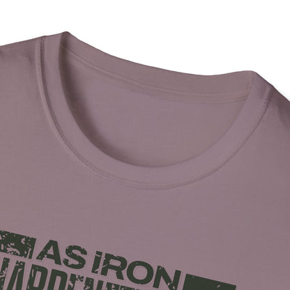 "As Iron Sharpeneth Iron So One Person Sharpens Another" Unisex Softstyle T-Shirt - The Shield of Light