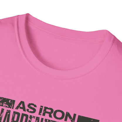 "As Iron Sharpeneth Iron So One Person Sharpens Another" Unisex Softstyle T-Shirt - The Shield of Light