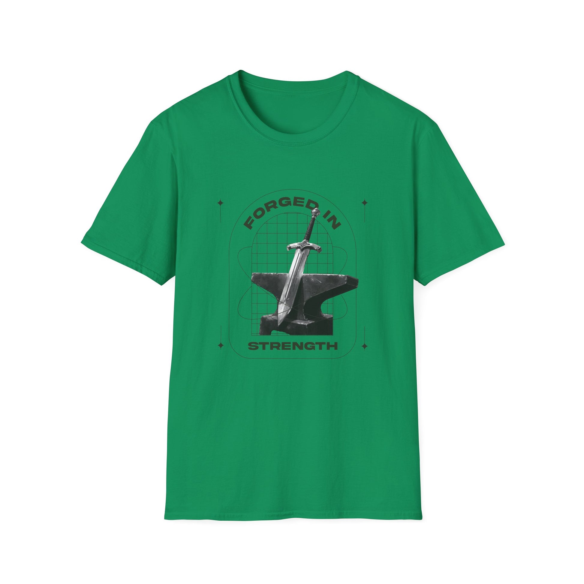 "Forged In Strength" Unisex Softstyle T-Shirt - The Shield of Light