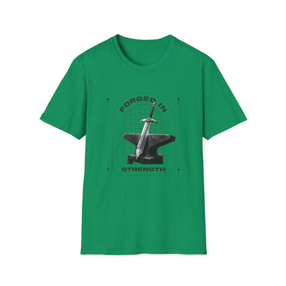 "Forged In Strength" Unisex Softstyle T-Shirt - The Shield of Light