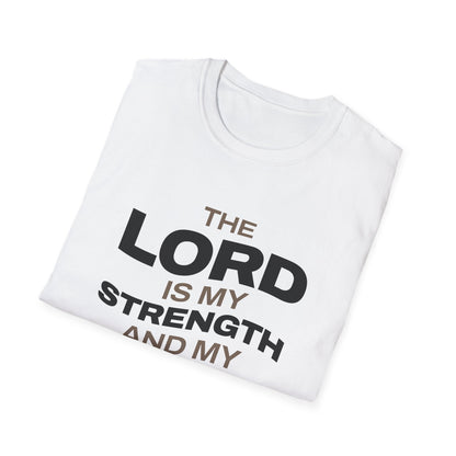 "The Lord Is My Strength and My Shield Psalm 28:7" Unisex Softstyle T-Shirt - The Shield of Light
