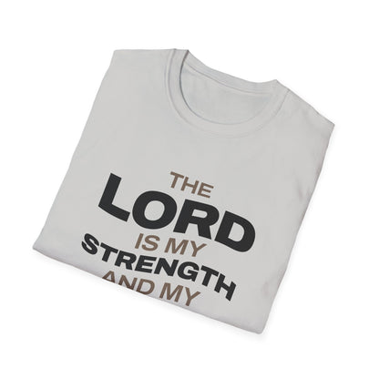 "The Lord Is My Strength and My Shield Psalm 28:7" Unisex Softstyle T-Shirt - The Shield of Light