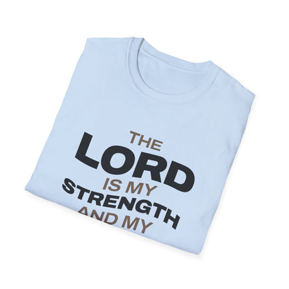 "The Lord Is My Strength and My Shield Psalm 28:7" Unisex Softstyle T-Shirt - The Shield of Light