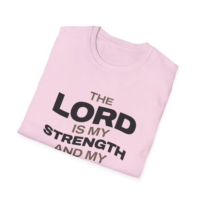 "The Lord Is My Strength and My Shield Psalm 28:7" Unisex Softstyle T-Shirt - The Shield of Light