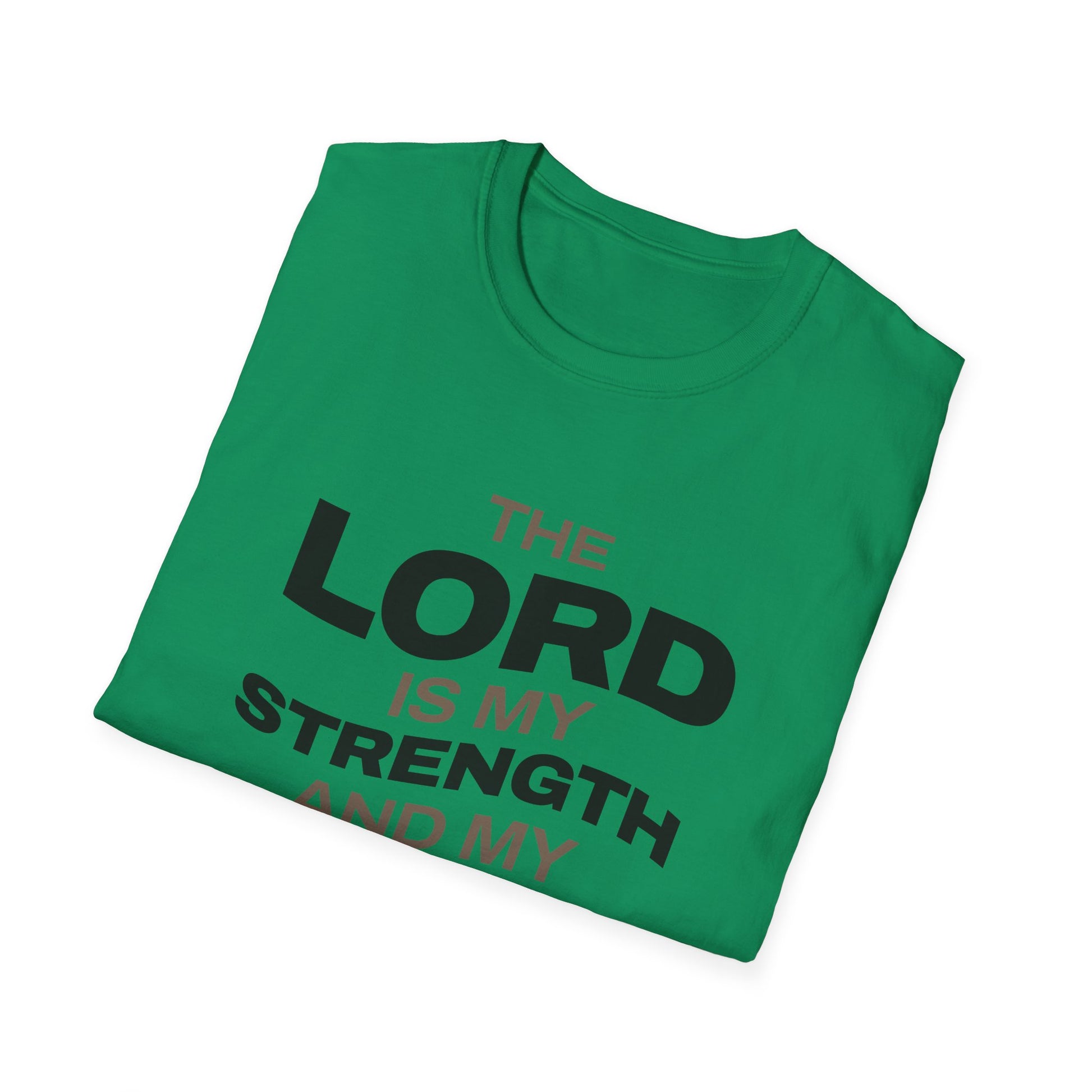 "The Lord Is My Strength and My Shield Psalm 28:7" Unisex Softstyle T-Shirt - The Shield of Light