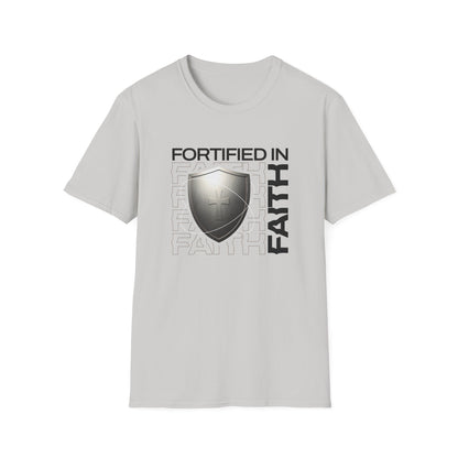 "Fortified In Faith " Unisex Softstyle T-Shirt - The Shield of Light