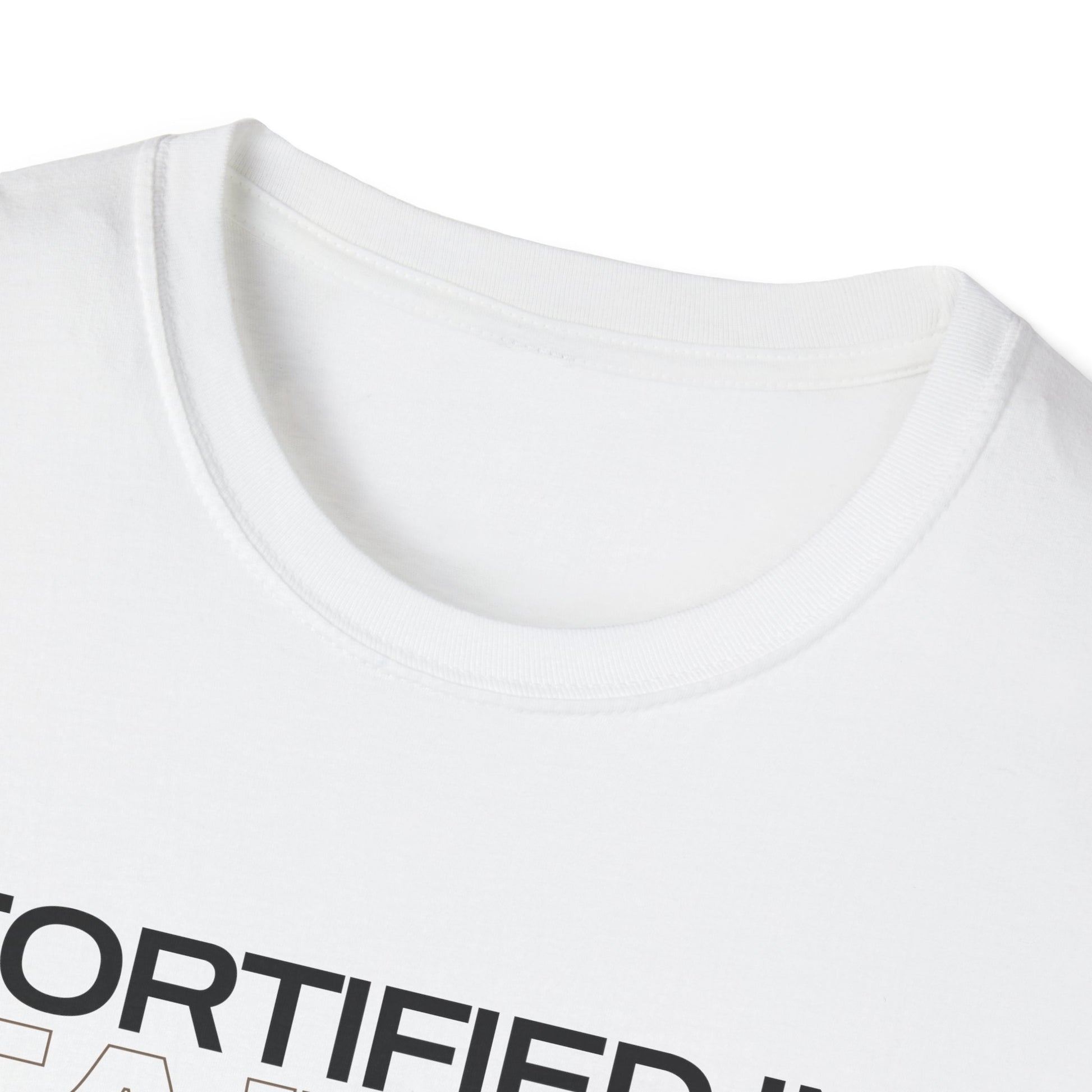 "Fortified In Faith " Unisex Softstyle T-Shirt - The Shield of Light