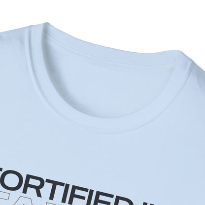 "Fortified In Faith " Unisex Softstyle T-Shirt - The Shield of Light