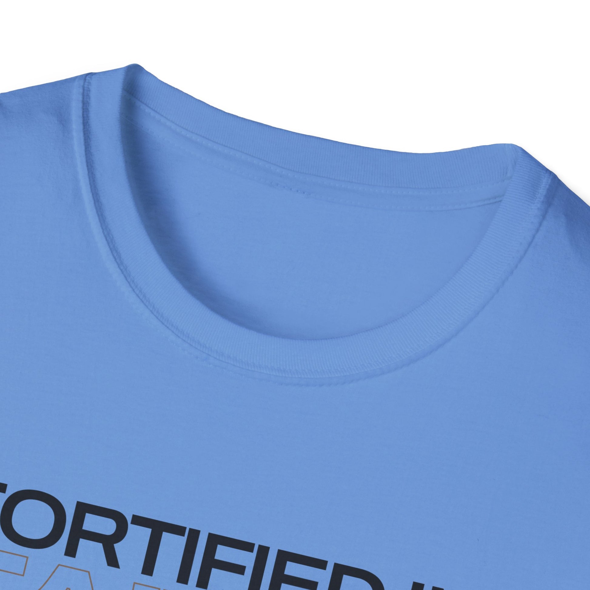 "Fortified In Faith " Unisex Softstyle T-Shirt - The Shield of Light