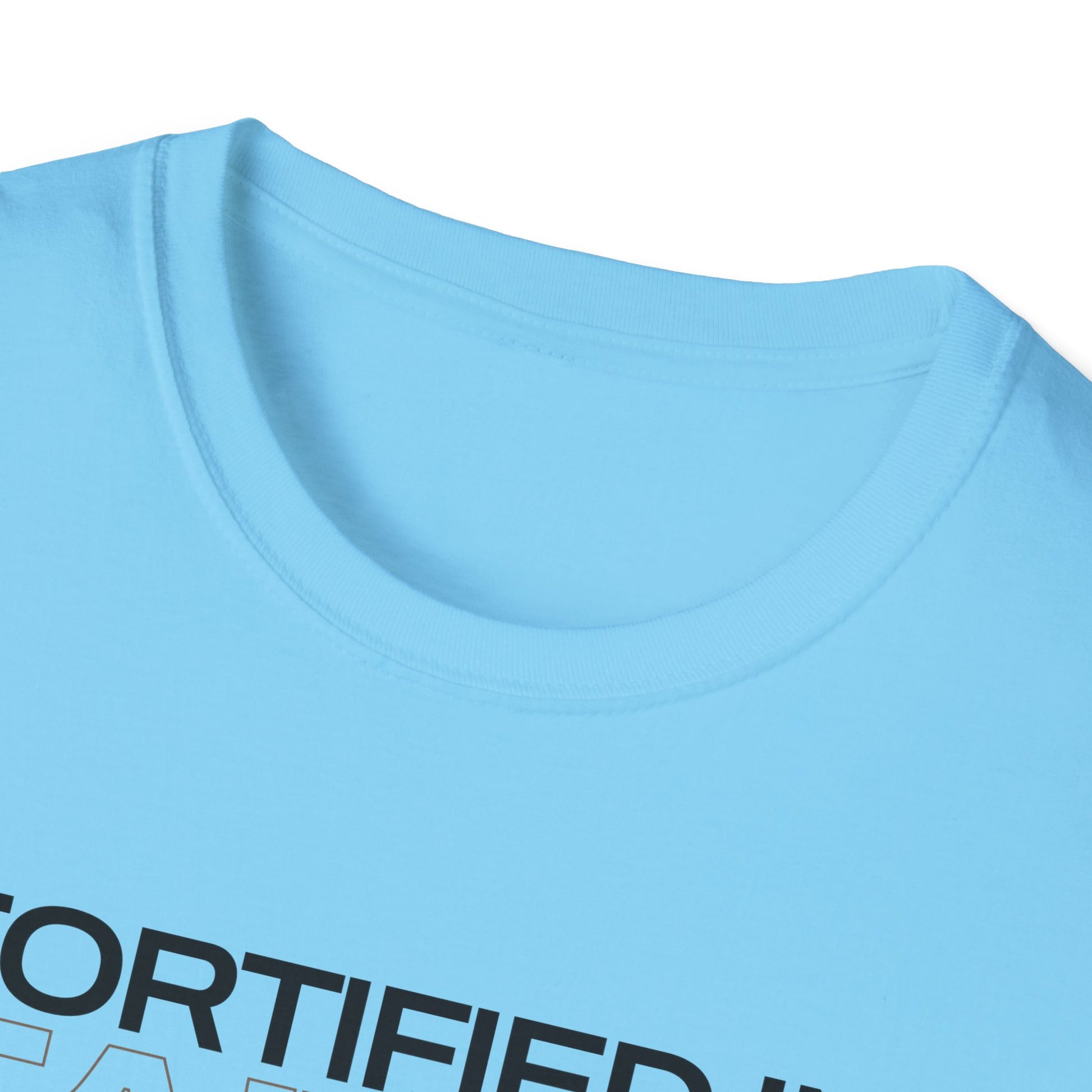 "Fortified In Faith " Unisex Softstyle T-Shirt - The Shield of Light