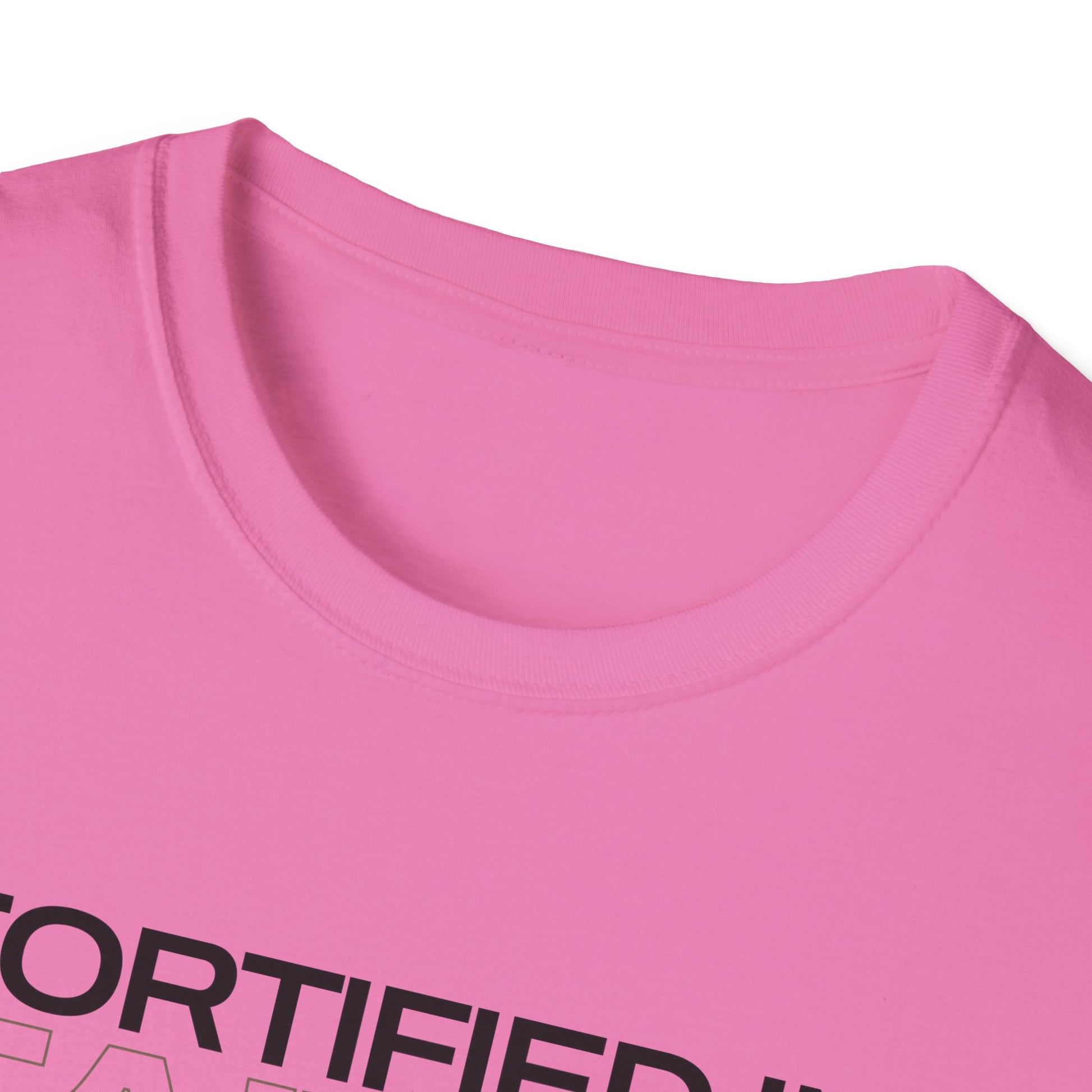 "Fortified In Faith " Unisex Softstyle T-Shirt - The Shield of Light