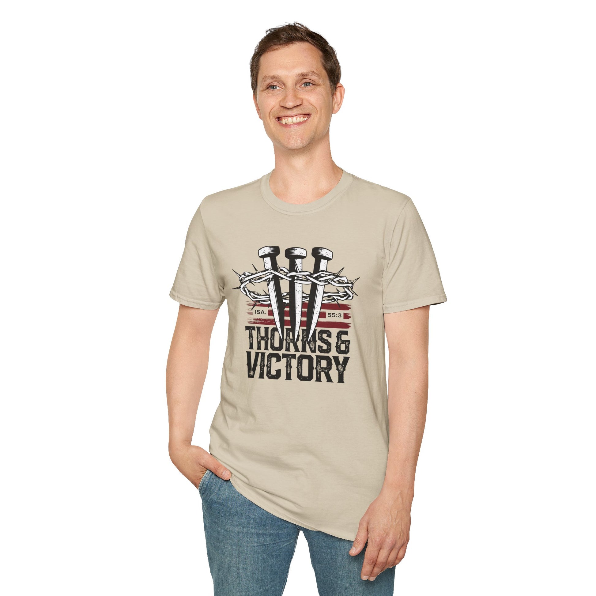 "Thorns & Victory " Unisex Softstyle T-Shirt - The Shield of Light