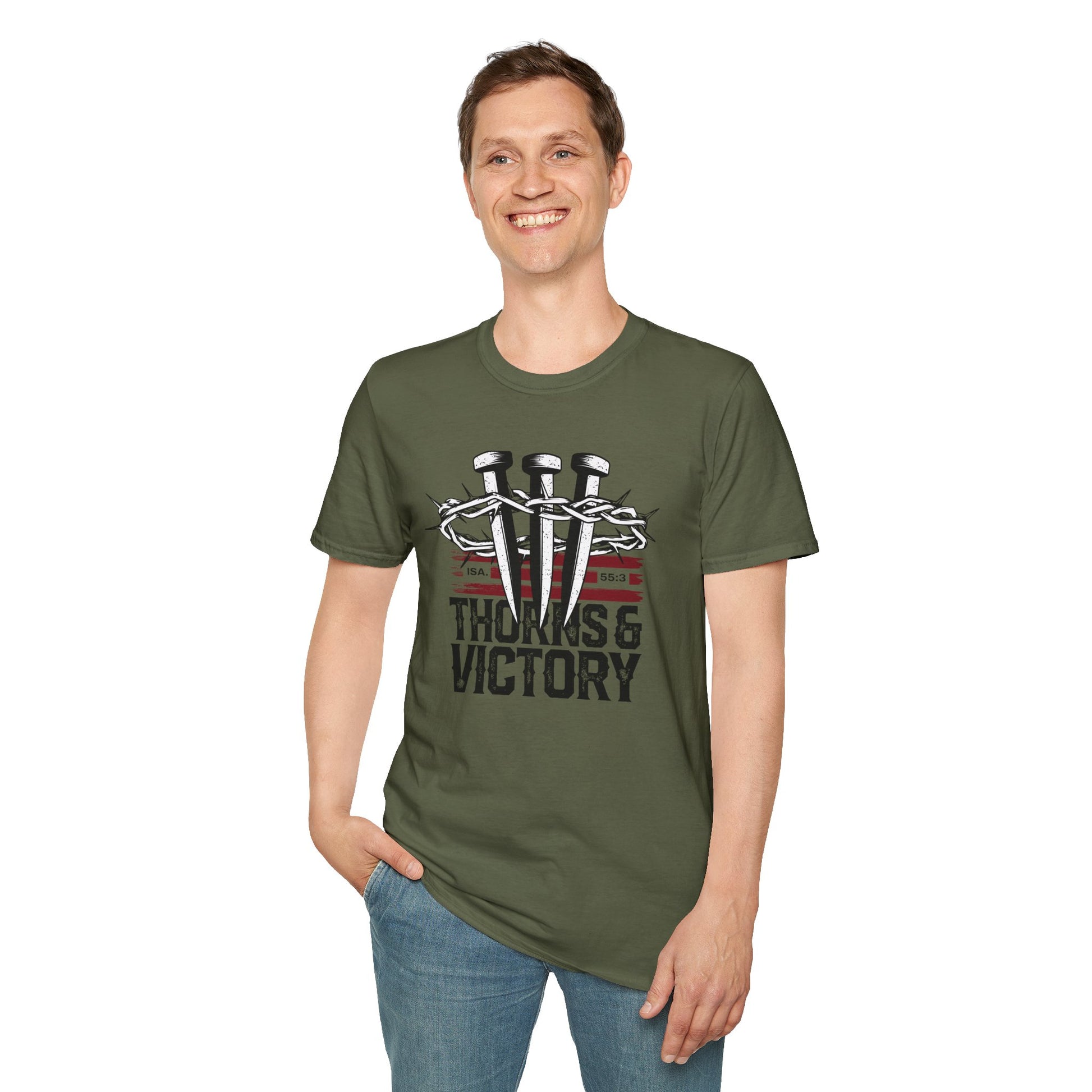 "Thorns & Victory " Unisex Softstyle T-Shirt - The Shield of Light