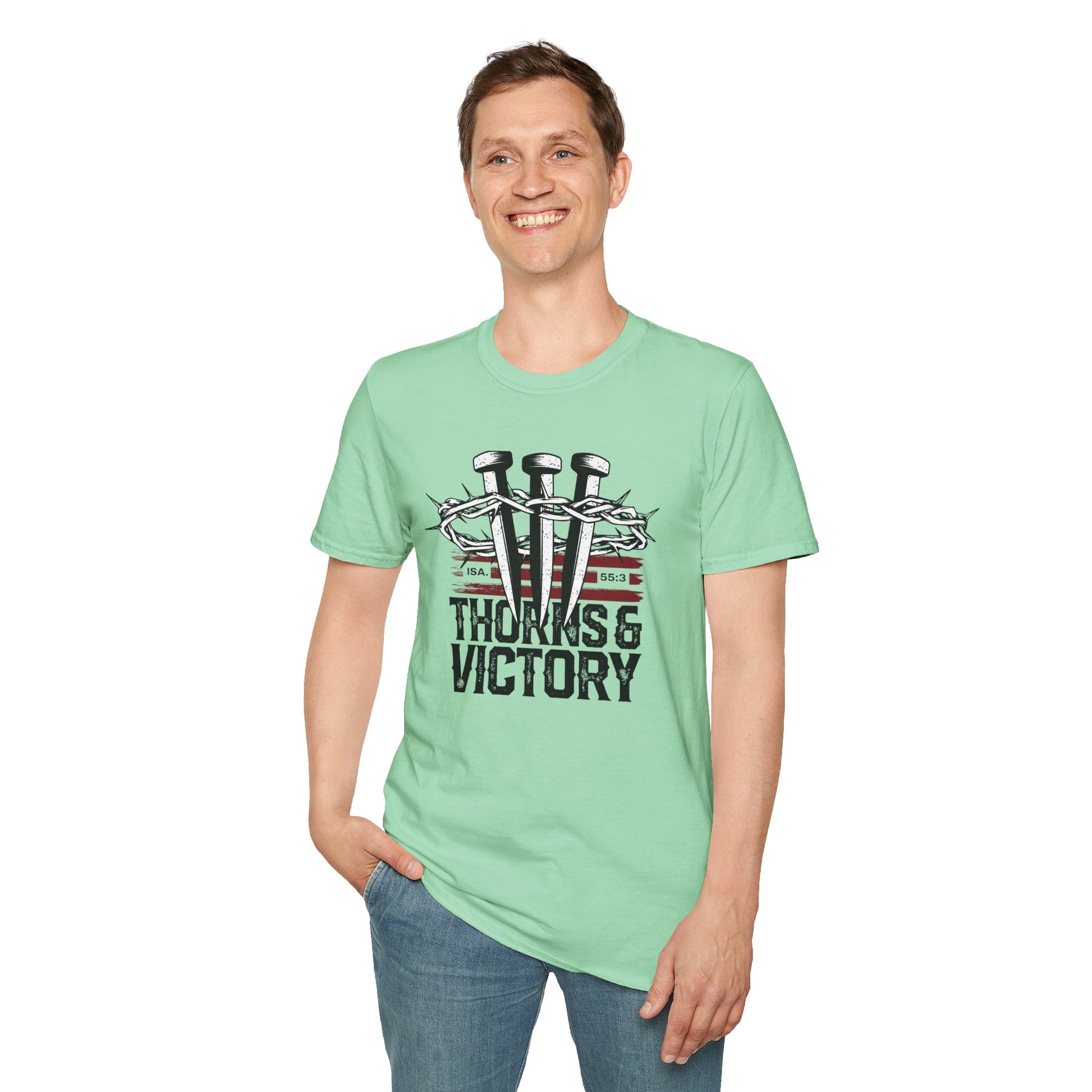 "Thorns & Victory " Unisex Softstyle T-Shirt - The Shield of Light