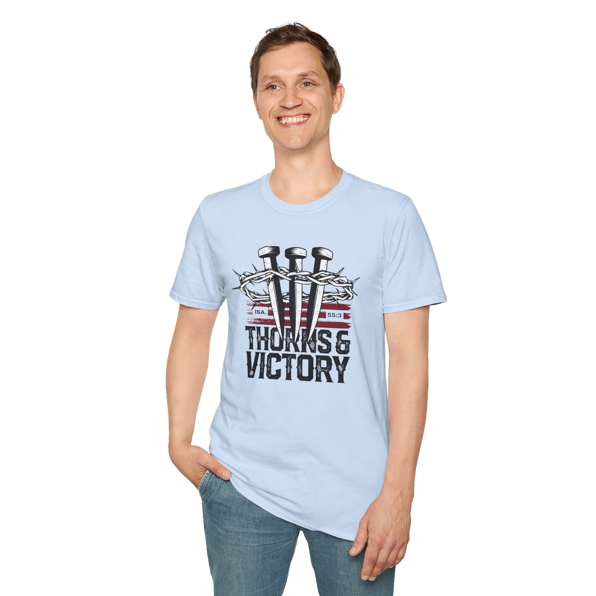"Thorns & Victory " Unisex Softstyle T-Shirt - The Shield of Light