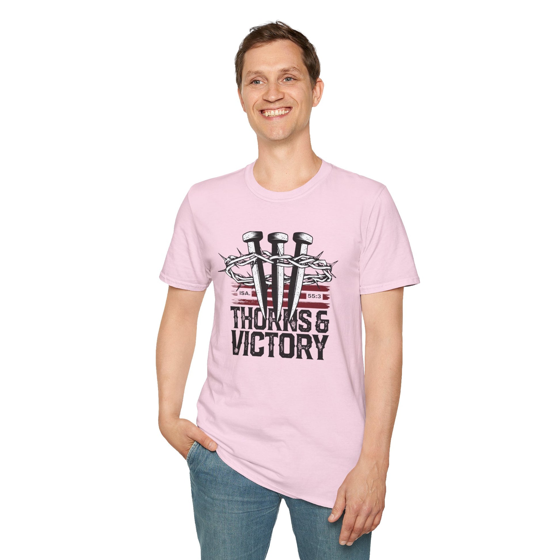 "Thorns & Victory " Unisex Softstyle T-Shirt - The Shield of Light