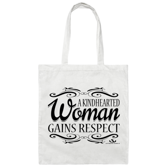 A KINDHEARTED WOMAN GAIN RESPECT Canvas Tote Bag - The Shield of Light