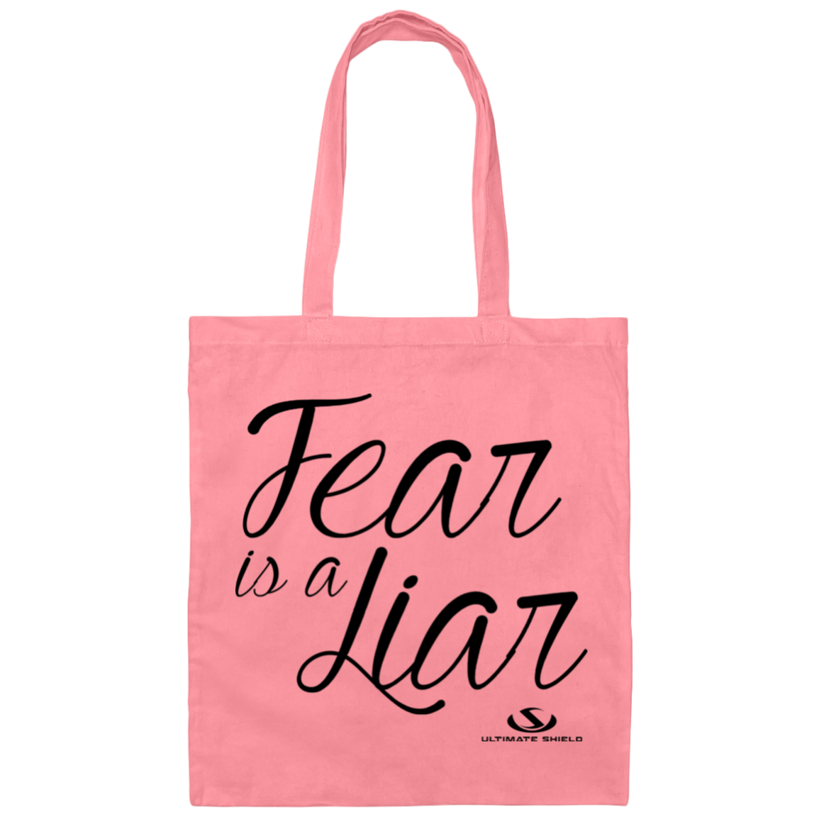 FEAR IS A LIAR Canvas Tote Bag - The Shield of Light