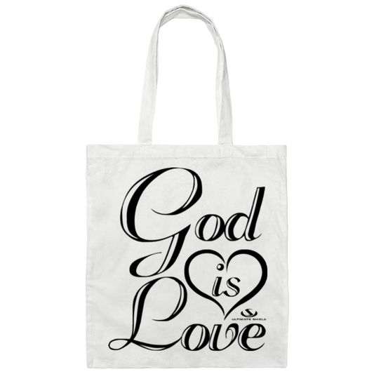 GOD IS LOVE  Canvas Tote Bag - The Shield of Light