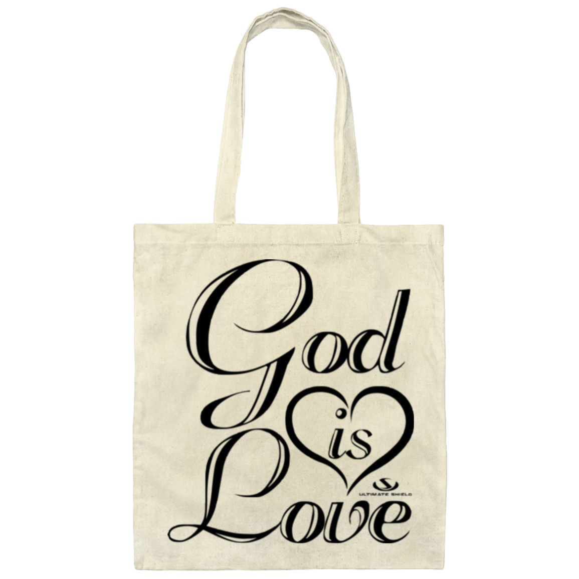 GOD IS LOVE  Canvas Tote Bag - The Shield of Light