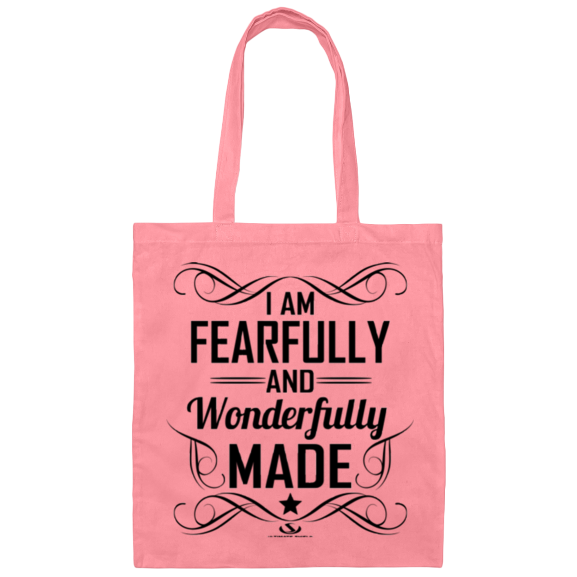 I AM FEARFULLY AND WONDERFULLY MADE  Canvas Tote Bag - The Shield of Light