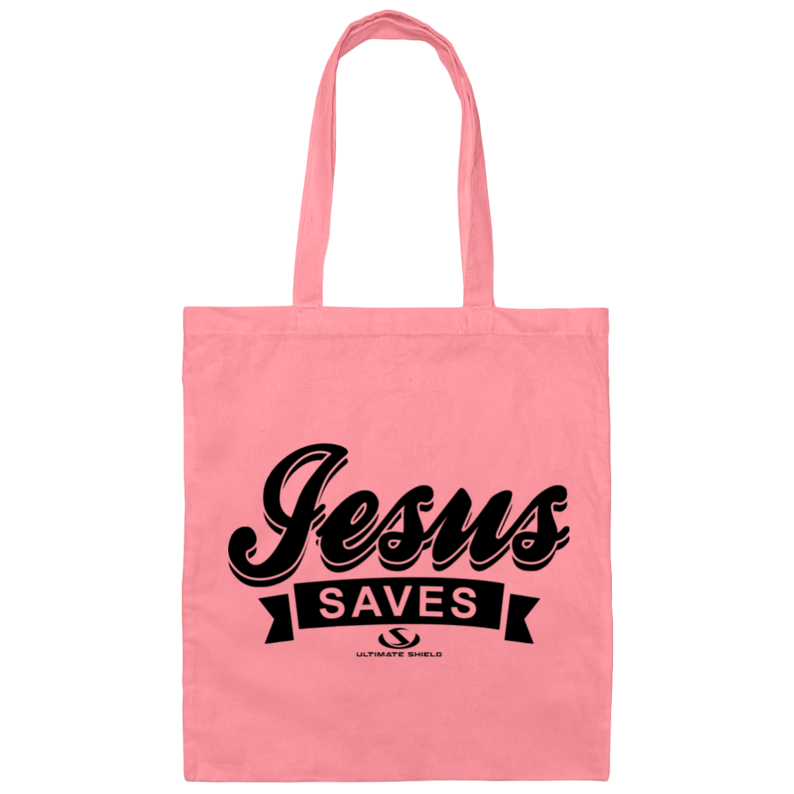 JESUS SAVES  Canvas Tote Bag - The Shield of Light