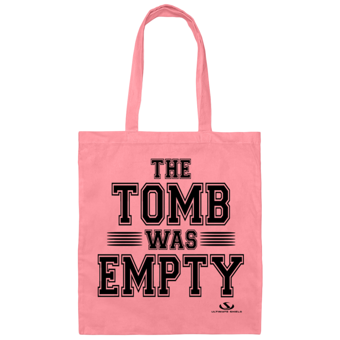 THE TOMB WAS EMPTY  Canvas Tote Bag - The Shield of Light