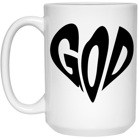 GOD 15 oz. White Mug - The Shield of Light