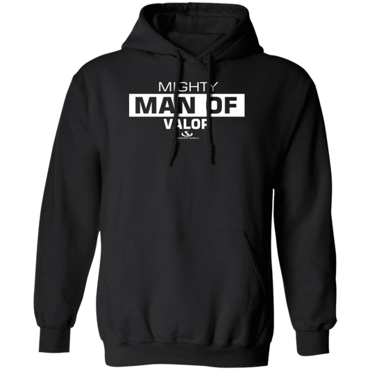 MIGHTY MAN OF VALOR Pullover Hoodie - The Shield of Light