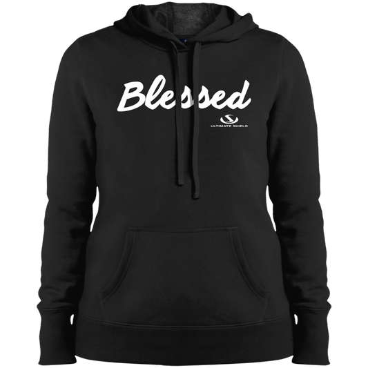 BLESSED Ladies' Pullover Hooded Sweatshirt - The Shield of Light