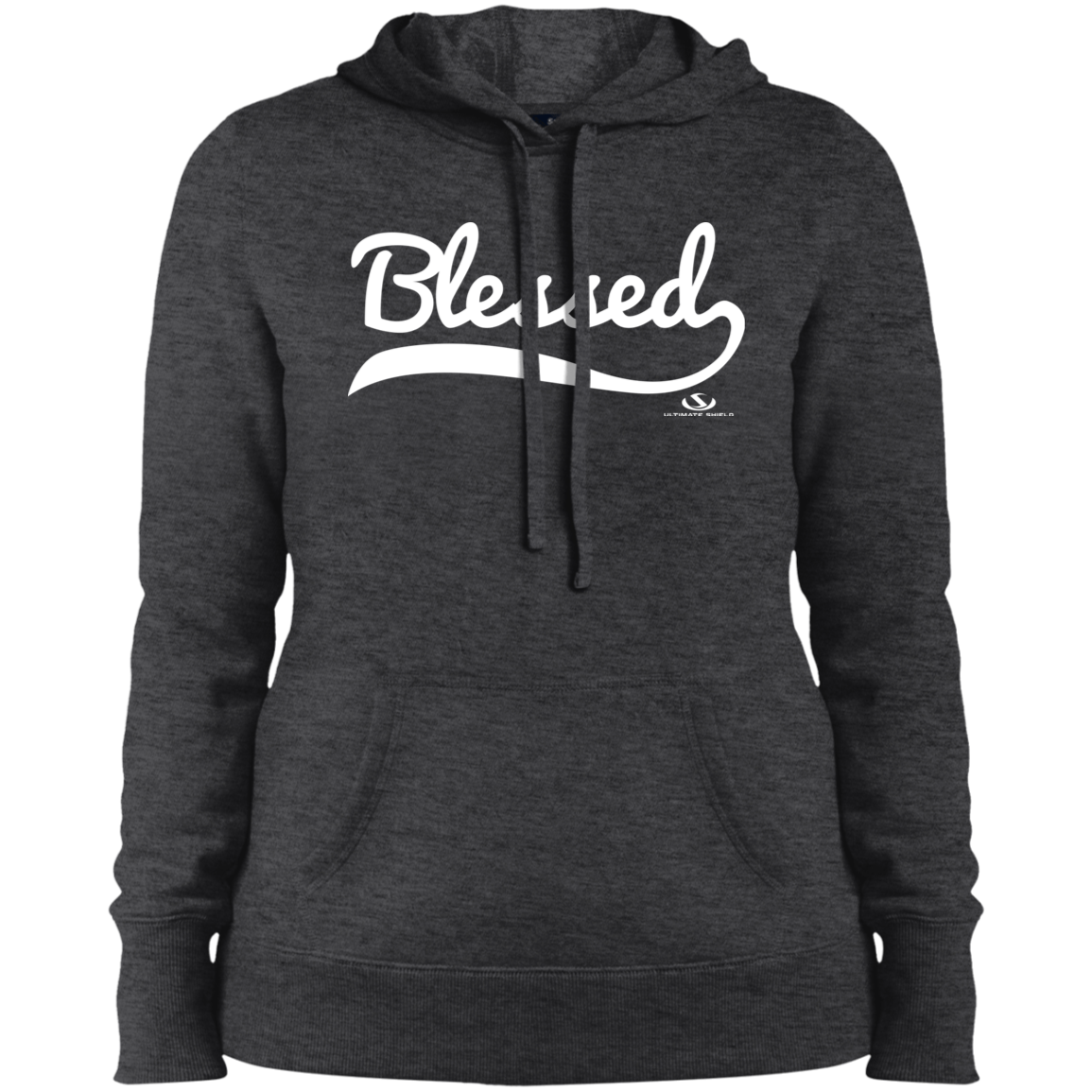 BLESSED Ladies' Pullover Hooded Sweatshirt - The Shield of Light