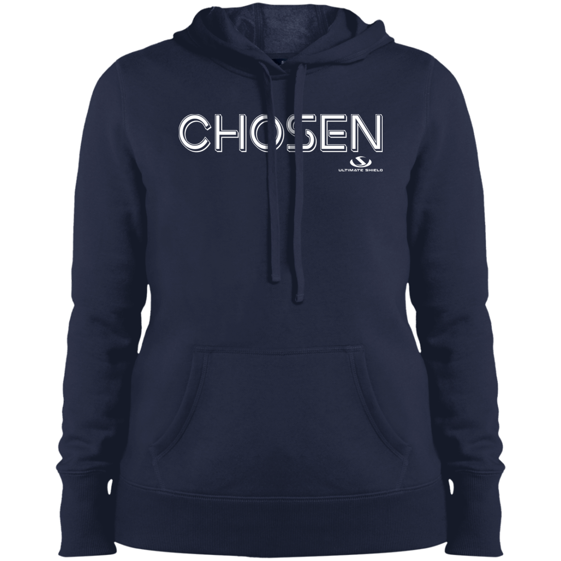 CHOSEN  Ladies' Pullover Hooded Sweatshirt - The Shield of Light
