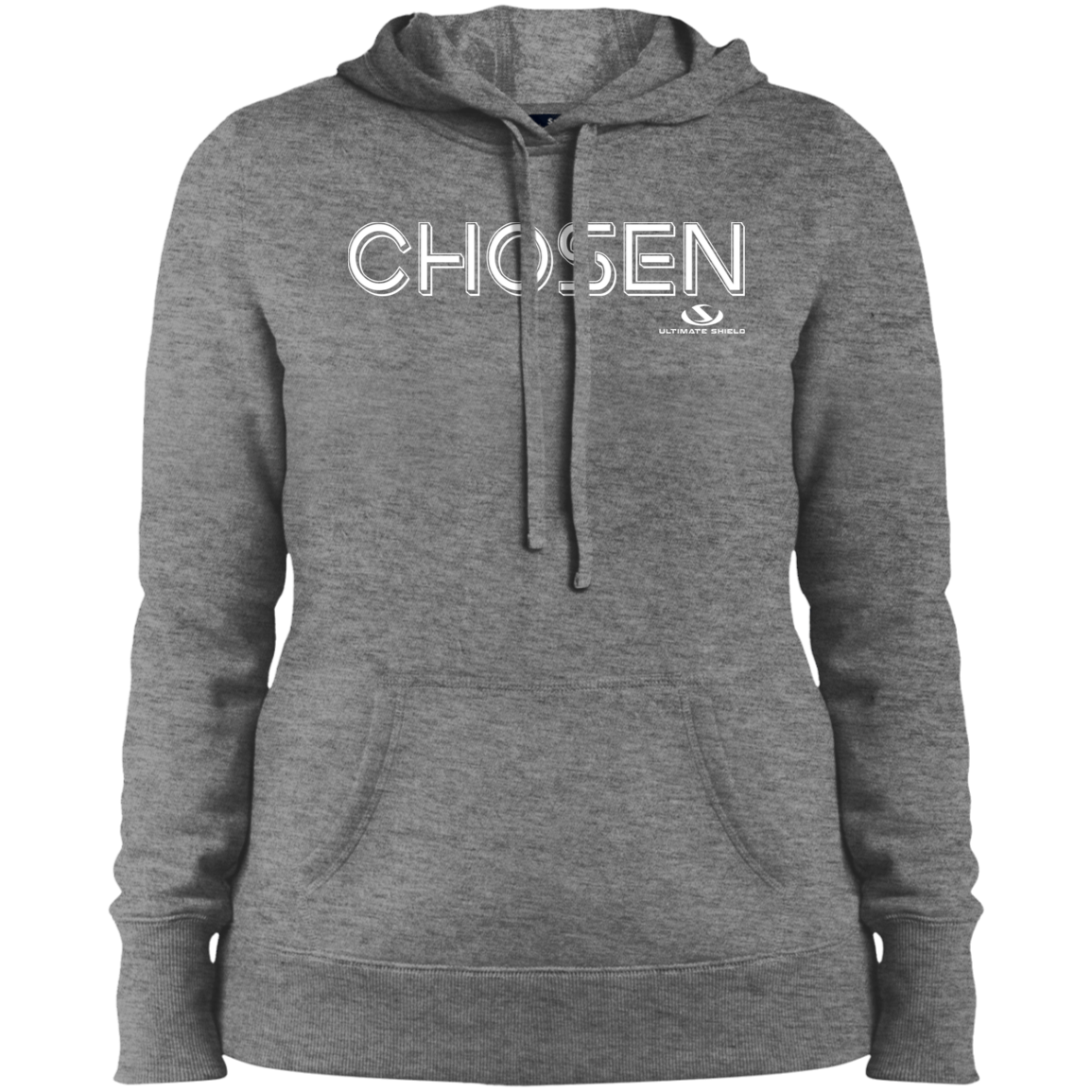 CHOSEN  Ladies' Pullover Hooded Sweatshirt - The Shield of Light