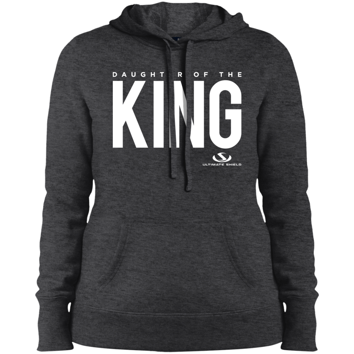DAUGHTER OF THE KING Ladies' Pullover Hooded Sweatshirt - The Shield of Light