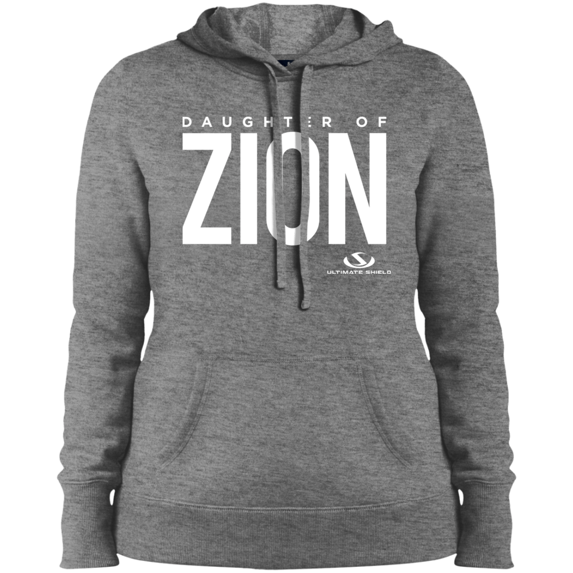 DAUGHTER OF ZION Ladies' Pullover Hooded Sweatshirt - The Shield of Light