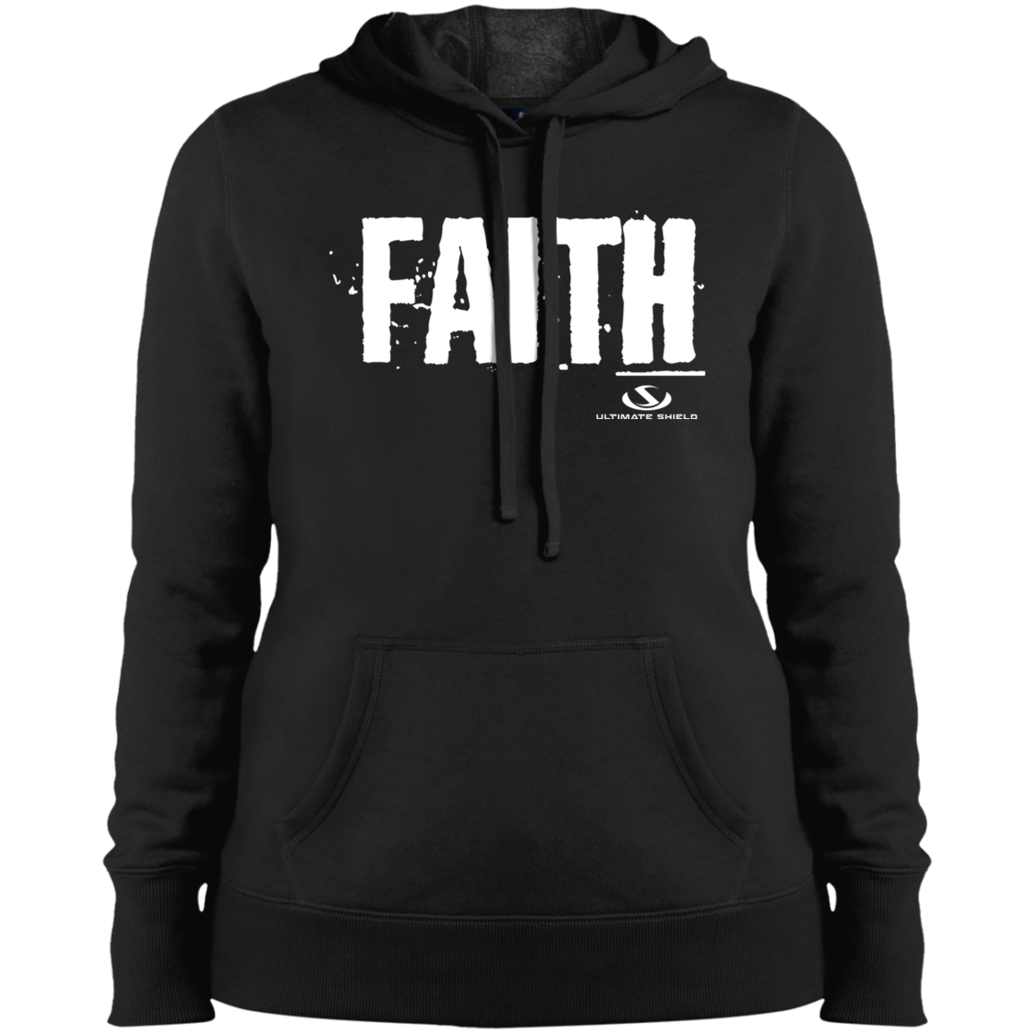 FAITH Ladies' Pullover Hooded Sweatshirt - The Shield of Light