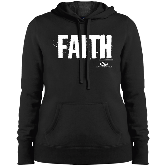 FAITH Ladies' Pullover Hooded Sweatshirt - The Shield of Light