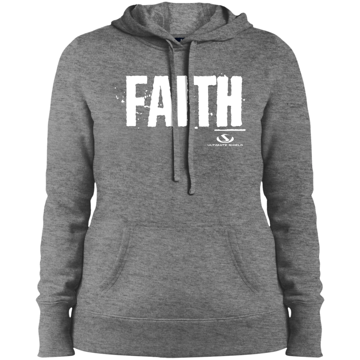 FAITH Ladies' Pullover Hooded Sweatshirt - The Shield of Light
