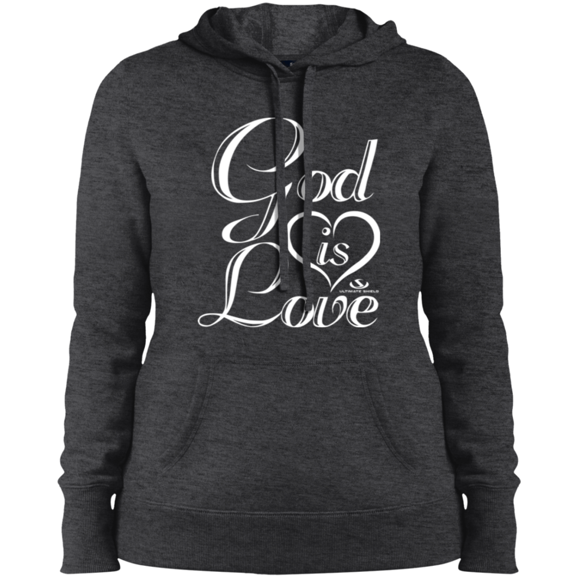GOD IS LOVE  Ladies' Pullover Hooded Sweatshirt - The Shield of Light