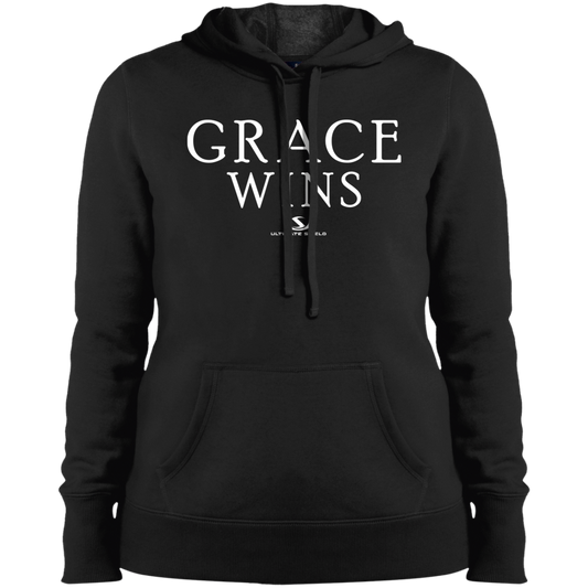 GRACE WINS Ladies' Pullover Hooded Sweatshirt - The Shield of Light
