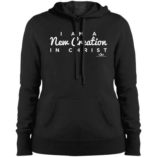I AM A NEW CREATION IN CHRIST Ladies' Pullover Hooded Sweatshirt - The Shield of Light