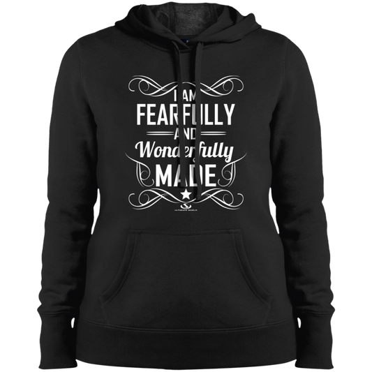 I AM FEARFULLY AND WONDERFULLY MADE Ladies' Pullover Hooded Sweatshirt - The Shield of Light