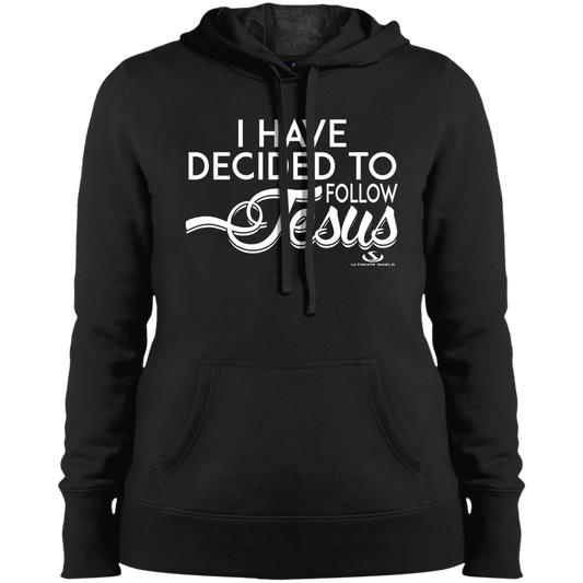 I HAVE DECIDED TO FOLLOW JESUS  Ladies' Pullover Hooded Sweatshirt - The Shield of Light