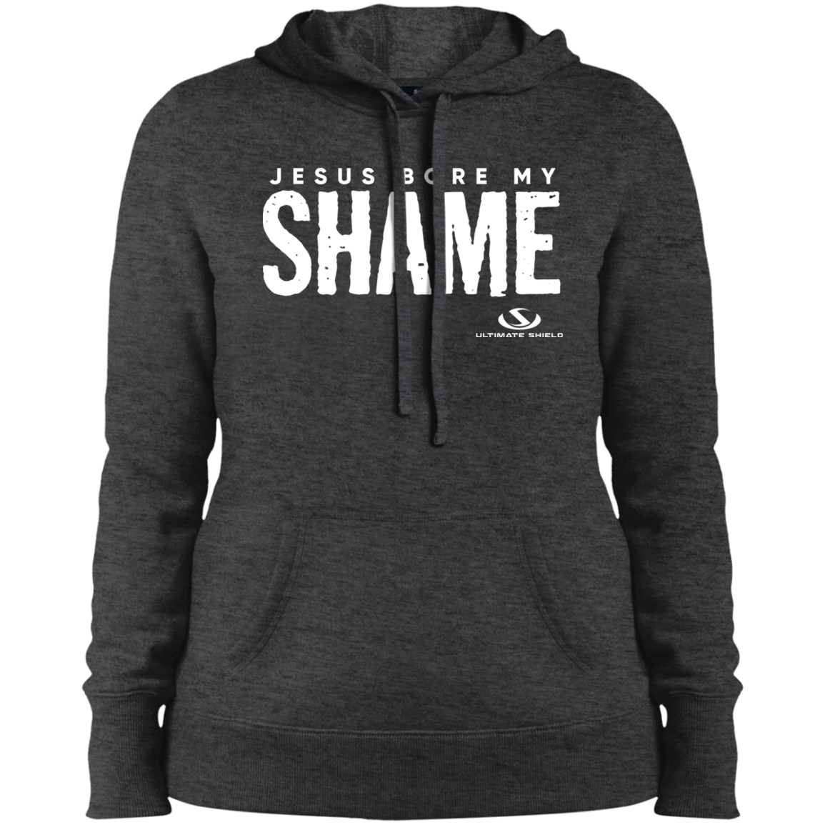 JESUS BORE MY SHAME Ladies' Pullover Hooded Sweatshirt - The Shield of Light