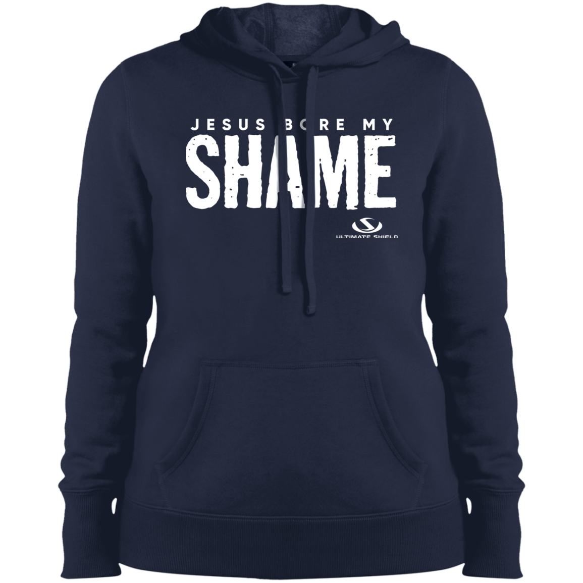 JESUS BORE MY SHAME Ladies' Pullover Hooded Sweatshirt - The Shield of Light