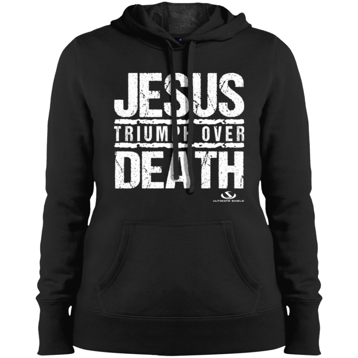 JESUS TRIUMPH OVER DEATH Ladies' Pullover Hooded Sweatshirt - The Shield of Light